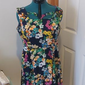 Hearts and Roses vintage floral dress